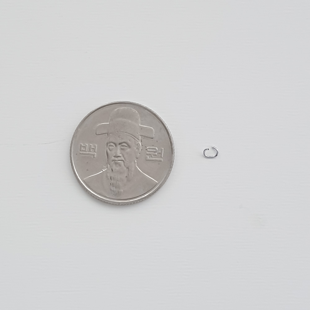 목걸이 체인링 C링 두께 0.45mm(3g)